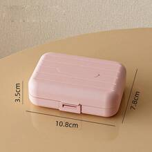 1pc Custom Pill Box Plastic Medicine Storage Box, Modern Portable Pill Storage Box For Travel, Travel Custom Pill Box