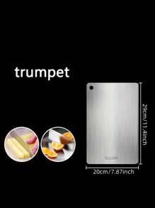 1 pièce de planche à découper en alliage de titane haut de gamme - design double face, en acier inoxydable, convient pour la cuisine et la salle à manger, planche à découper de cuisine, tapis à découper en titane médical japonais à double face - hygiène et durabilité avancées
