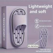 Dép đi trong nhà mềm mại và nhẹ, dép đi trong nhà chống trơn trượt, món quà thích hợp cho các cặp đôi, bé gái, bé trai, thanh thiếu niên, phù hợp cho mọi mùa - hè, thu, đông, dép đi biển êm ái và thoải mái. - Màu tím - Xem 3