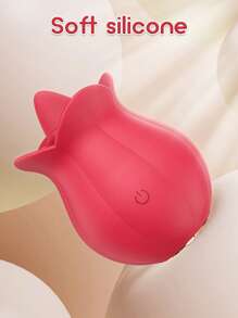 Vibrador de rosa para mujer, mini estimulador vibrador con lengüeta lamiendo con 10 vibraciones placenteras para el clítoris y estimulación de los pezones, juguetes y juegos sexuales para adultos para mujeres y parejas