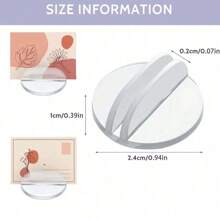 5/10/20/50/100 Stücke klare Tischkartenstände, Miniatursockel Spielbrett Kartenständer Papierkartenklammern für Hochzeitspartys Nummern Anzeigeständer