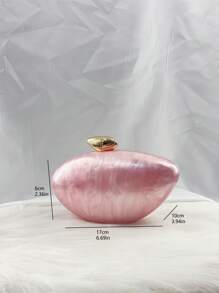 Geantă de mână minimalistă din marmură acrilică la modă, geantă de umăr elegantă, personalizată, estetică, cu lanț crossbody