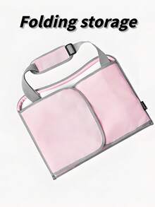 1pc Multifunctional Car Tray Baby/Child Seat Learning Entertainment Table Main Passenger Seat Back Storage Lightweight And Easy To Carry Equipped With Cup Holder To Prevent Items From Sliding Removable Storage Bag To Increase Storage - Pink - View 5