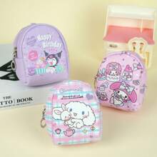 Sanrio Sanrio 1pc Girl Style Storage Bag, Cute Data Cable, Key, Change And Sanitary Pad Storage, Fashionable Storage Mini Keychain Small Bag