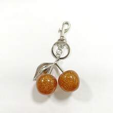 1 件时尚奢华樱桃形钥匙扣，女士水晶装饰，适合日常佩戴和礼物，汽车配件，包包饰品，背包，学校，可爱，哥特，Y2K - 多色1 - 查看 15