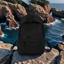 Summer Classic Black Backpack - Stylish & Practical Design For Travel,School, And Daily Adventures. Nylon, Multiple Compartments, And Vintage-Inspired Aesthetic. Perfect For Modern Explorers Travel Essentials, Perfectly Matching With Backpack Accessories