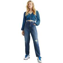 Tommy Jeans Women's Mom Jeans In Blue ✅ Delivery Within 24/72 Hours To Spain (Mainland) - Blue - View 2