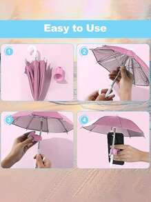 2 pièces/set Parasol de téléphone portable pour ombrage, parasol de téléphone portable de protection UV - support universel réglable mignon avec ventouse cochon, pare-soleil de téléphone portable anti-éblouissement extérieur, support anti-éblouissement extérieur, accessoires de voyage
