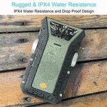 Multi-Functional Hand Crank Emergency Radio, Portable NOAA Weather Radio Solar Powered With Battery Backup,AM/FM,NOAA, SOS Alarm,4000mAh Rechargeable Battery Power Bank,3 LED Flashlight For Outdoor Hiking Camping Emergency