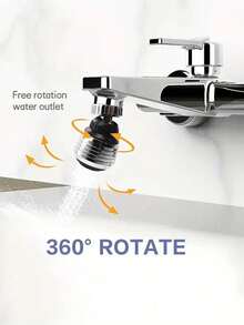 1pc Creative 360° Rotatable Faucet Extender With 2 Modes-Longer, Spin, Splash-Proof Nozzle For Upgraded Kitchen Water Saving! Back To School - Multicolor - View 11