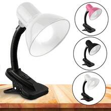 Luminaria De Mesa Com Garra Presilha Bivolt Leitura Estante Quarto Maquiagem Manicure - Branco - Visão 2