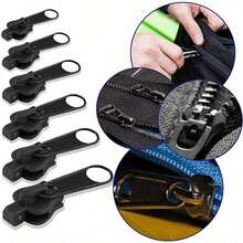 6pcs Universal Instant Zipper Repair Kit - Fix Any Zipper In Seconds, Multiple Sizes Included - Black - View 9