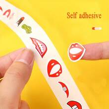 1pc Black & White Eye Stickers Roll - Self-Adhesive Labels For DIY Crafts, Handmade Projects, And Home Easter Decorations - Multicolor - View 4