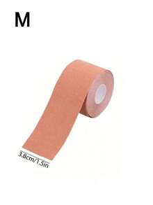 1 Piece 5M Invisible Breathable Self-Adhesive Boob Tape, Used For Anti-Sagging, Sports, Strapless Bras, Breast Petals, Nipple Covers For Women - Apricot - View 8