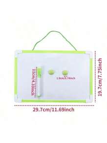 Hanging Magnetic Dry Erase Board 8'' X 12'' Small Double Side White Board Mini Hanging Whiteboard For To Do List Notepad