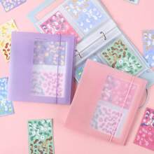 25 pièces Album porte-cartes style coréen Gukka, étui transparent, album photo à feuilles mobiles, livre de rangement pour cartes postales et autocollants, organisateur de planner étudiant, retour à l'école, fournitures scolaires