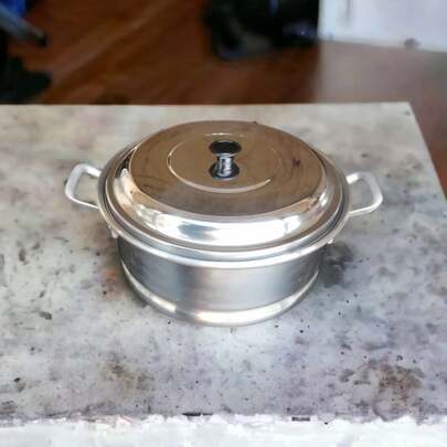 Arrocera De Aluminio De 5 Litros, 28cm De Diametro