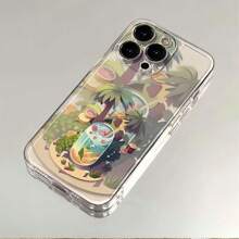 Funda de teléfono con diseño de árbol de coco y patrón de frutas de verano de PlantSummer, con protección completa y a prueba de golpes adecuada para iPhone 16/15/15Pro/15ProMax/14/13/12/11/X/7/8, un gran regalo para amigos y novias