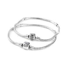1 Stück ikonischer Moment Schlangenketten Charm Armband, 925er Silber beschichtet, passend für alle Charm Schlangenketten Armbänder, Schmuck für Frauen zu Valentinstag, Muttertag, Geburtstag, Weihnachten