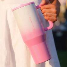 hydrojug Limited Edition Traveler 32oz/40oz Water Bottle With Handle & Flip Straw - Fits In Cup Holder, Leak Resistant Tumbler-Reusable Insulated Stainless Steel - Gifts For Women & Men