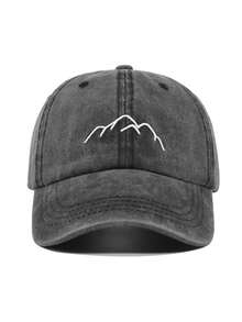 1 件装男士棒球帽刺绣牛仔字母卡车司机帽夏季度假复古帽子可调节适合户外运动日常穿着派对