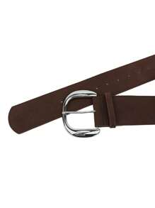1pc New Suede Adjustable Wide Waist Belt, Vintage Style Accessory For Women
