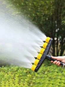 1PC Multi-Nozzle Adjustable High Flow Spray Head For Home Garden, Agricultural Use, PP Material Gardening Sprinkler For Flowers, Farms, Lawns, Vegetables Irrigation
