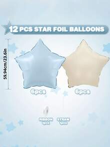 12/24 Unidades Balões de Estrela de 18 Polegadas - Decoração Natalina Interna/Externa para Casa, Balões de Folha de Alumínio, Decorações de Ação de Graças, Decorações para Festa de Aniversário, Casamento - Perfeito para Aniversários, Casamentos, Formatura e Comemorações de Aniversário, Presentes Festivos, Decorações Surpresa