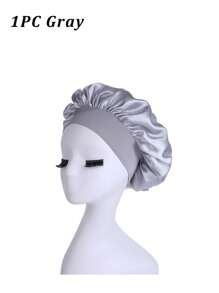 Bonnet de soie pour dormir, bonnets à cheveux en satin, bonnet de nuit en soie à bande élastique douce, enveloppement de cheveux en soie pour cheveux bouclés, idéal pour préserver les boucles pendant la nuit, bonnets de douche toutes saisons, confortable pour les patients en chimiothérapie, décoration de salle de bain d'été, bonnet de cheveux pour la rentrée scolaire