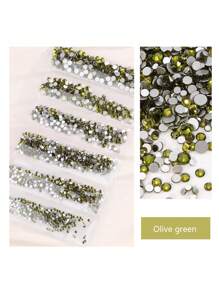 1728 Pcs Flat Back Crystal Glass Nail Art Rhinestones. 4#-12# 6 Sizes Mix DIY Decorations For Nails, Clothes, Bags, Hair Accessories, Cars, Beddings, Pendants, Etc. Suitable For Teenage Girls, Women Nail Art, Eye Makeup, Face Stickers, Jewelry Decoration Flat Back Rhinestones. 6 Bags Of Crystal Glass Flat Back Rhinestones. Nail Charms Nail Gems Nail Supplies