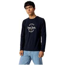 Tiffosi Men's Long-Sleeved T-Shirt 10051118-790-NAVY In Blue ✅ Delivery Within 24/72 Hours To Spain (Mainland) - Blue - View 2