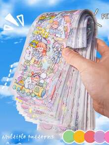 1 Pack Of 20 Sheets Of Around 1000 Pcs Cute Cartoon Decorative Stickers For Scrapbooking And Planners,School Supplies,Back To School