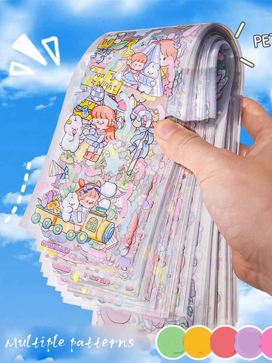 1 Pack Of 20 Sheets Of Around 1000 Pcs Cute Cartoon Decorative Stickers For Scrapbooking And Planners,School Supplies,Back To School
