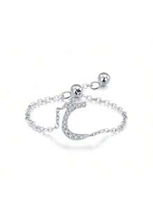 1 Stück 925 Sterling Silber eleganter & einfacher arabischer Buchstaben Ketten-Verstellbarer Ring als Geschenk für Frauen, Hochzeit, Geburtstag, Muttertag - Brief - Übersicht 15