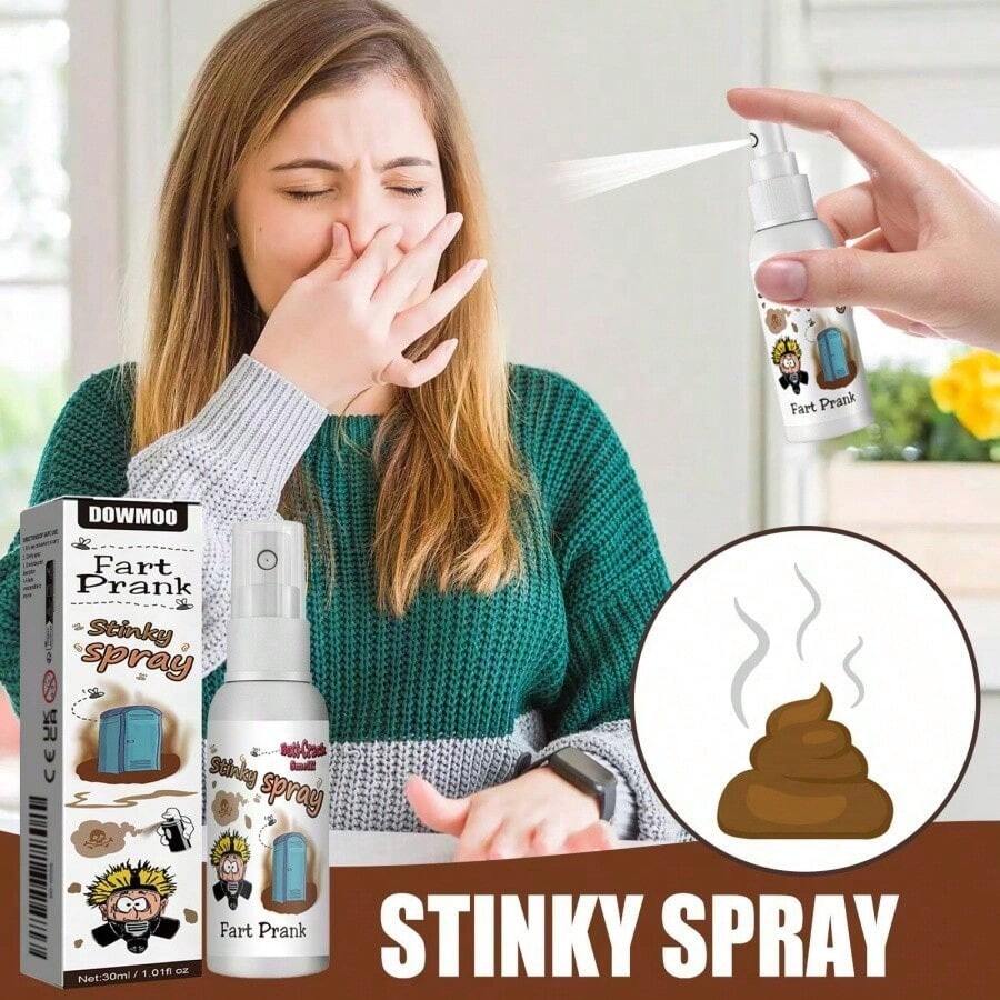 1pc Mischievous Fart Spray,Long-Lasting Fart Smell Liquid Spray,Pressure Relieving And Humorous Toy Props,Necessary For April Fool's Day (Packaging Pattern Random),Prank Test,Glad,April Fools Day,Random Things,Fart Whistle,Shock Pen Prank - Multicolor - View 1