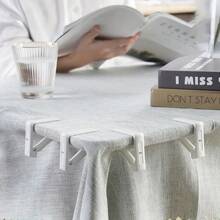 4pcs Plastic Tablecloth Clips - Adjustable Tablecloth Clamps, Fit Various Thickness, Sturdy Fixing, Suitable For Outdoor Camping, Garden, Home