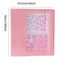 25 pièces Album porte-cartes style coréen Gukka, étui transparent, album photo à feuilles mobiles, livre de rangement pour cartes postales et autocollants, organisateur de planner étudiant, retour à l'école, fournitures scolaires