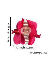 1pc Colorful Artificial Orchid Hair Clip, Elegant & Versatile Fashion Accessory For Women, Suitable For Everyday Wear, Beach, Party, Wedding,Hair Accessories,Hair Claw,Claw Clips,Hair Clutch,Hair Jaw Clip - Multicolor - View 2