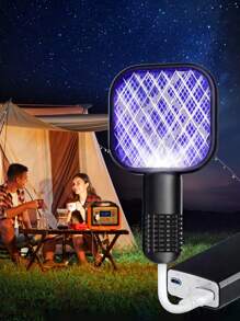 JMMO USB-betriebener Moskito-Swatter-Falle mit UV-Licht, tragbare Insekten-Schläger-Mückenvernichter-Lampe für Zuhause, Outdoor, Auto, Camping, Reise, Hotel - Schädlingsvertreiber