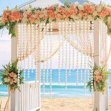 Earth Connection Bead,About 8/4mm Craft String Bead For Wedding Centerpiece Christmas Tree And Flowers Decoration DIY, Faux Pearl Flower Wreath Roll String Wedding Party Valentine's Day Bride Bouquet Handmade DIY Decoration ,For DIY Craft, Wedding, Party, Christmas Tree Decoration,Artificial Related Pearls String Decoration, - Multicolor - View 6