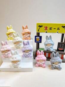 10pcs/Set Cute Bunny Plush Doll Toys [Random Color], Room Decor, Creative Party Gifts, Holiday Celebration Presents, Artsy Desk Decor, Couples Gifts, Gifts For Parents, Siblings And Friends