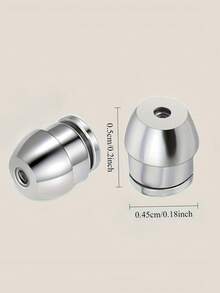 1對低過敏耳環背扣，適用於0.6-0.8mm耳環針，適合下垂耳垂，珠寶製作配件 - 彩色 - 查看 3