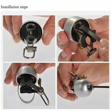 ROCKBROS Retro Bike Bell Copper Crisp Cycling Bicycle Handlebar Bell Alarm Ring