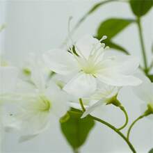 Artificial Flowering Flower Tree, Artificial Trees, 1.5 M Tall Artificial Flowering Flowers With Flowerpot, Artificial Handmade Flowering Trees For Home Office Indoor And Outdoor Use - 白色 - 查看 4