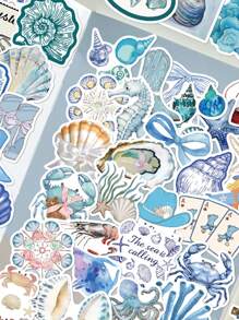 50pcs Coastal Girl Stickers, Creative Minimalist Romantic Beach Decor, Suitable As Back To School And Graduation Gifts, Can Be Used To Decorate Planners, Phone Cases, Notebooks, Tablets, Skateboards, Guitars, Luggage, Packaging Boxes, Helmets, Envelopes, Shelves, DIY