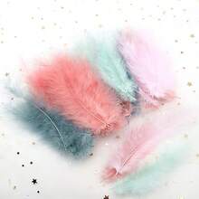 10-15cm Fluffy Marabou Turkey Feather Decor Craft Feathers DIY Handmade Dreamcatcher Wedding Party Decoration 50pcs/Pack - JWR - View 7