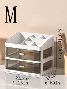 Makeup Organizer Box, Desktop Organizer Drawer Type Storage For Lipstick, Skincare, Makeup Brushes, Comb - Bathroom Skincare Products Holder Basket - Living Room TV Remote, Toothpick Box Holder - Bedroom Nightstand Remote, Charger, Phone Case Storage - Dust-Proof Organizer Space Saver,For Holiday Beach, Bathroom Collection, Bedroom Collection, Large Capacity