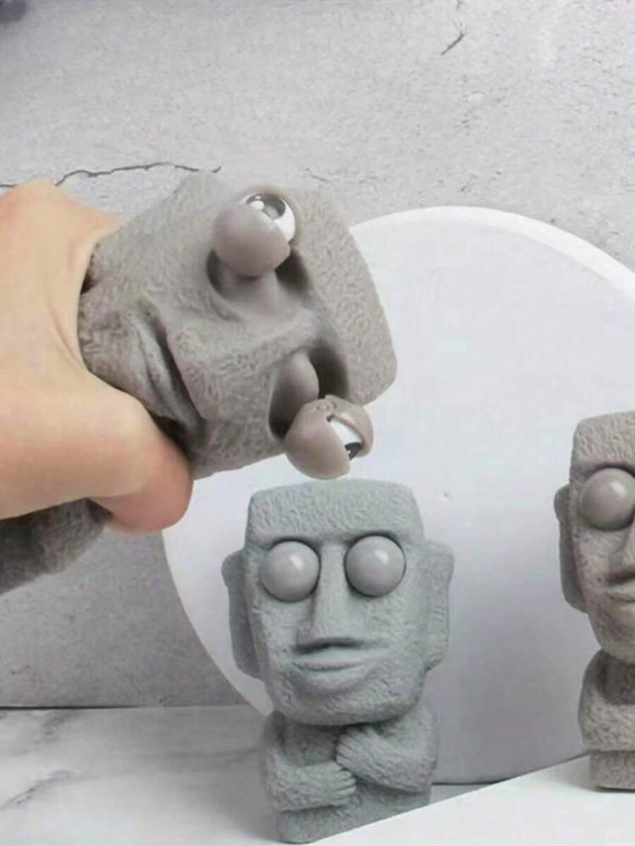 1 件创意减压摇滚眼凸挤压玩具，坐立不安玩具，坐立不安，减压球