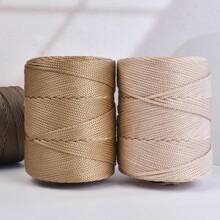 1 Pieza de Cuerda de Poliéster Crochet Bolsa Cuerda Macrame Hilo Crochet Regalo para Tejedores Hilo para Hacer Sombrero DIY, Bolso, Suéter, Sombrero