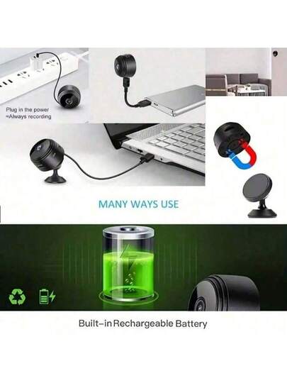 A9 Mini Camera: 2.4G WiFi HD IP Camera Night Vision, Slimme Home Security, Remote Mobile View, Motion Detection Alert Baby Monitor view 5